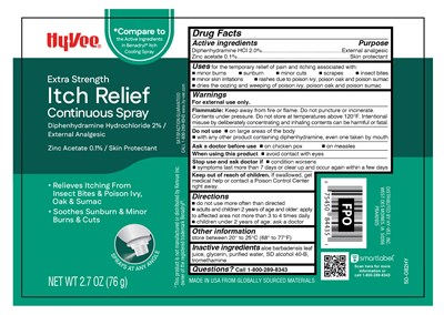 Carton (Hy Vee Itch Relief Continuous Spray 50 082hy)